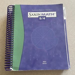 Saxon math teacher’s manual books volume 1, 4/5th grade.